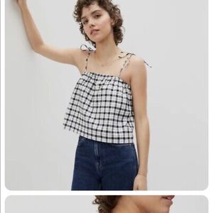 everlane flowy gingham camy